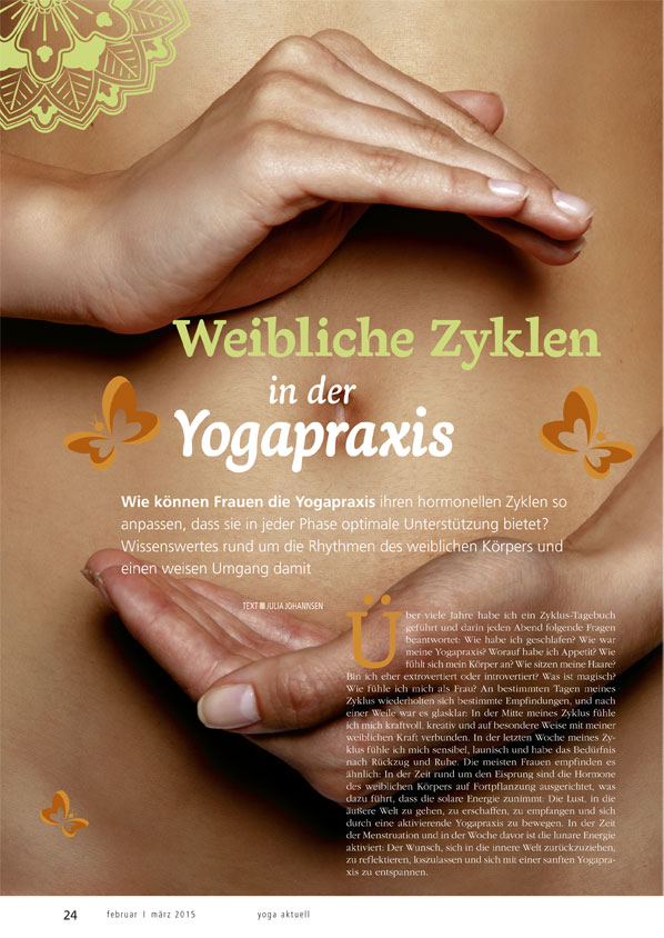 weibliche Zyklen in der Yogapraxis